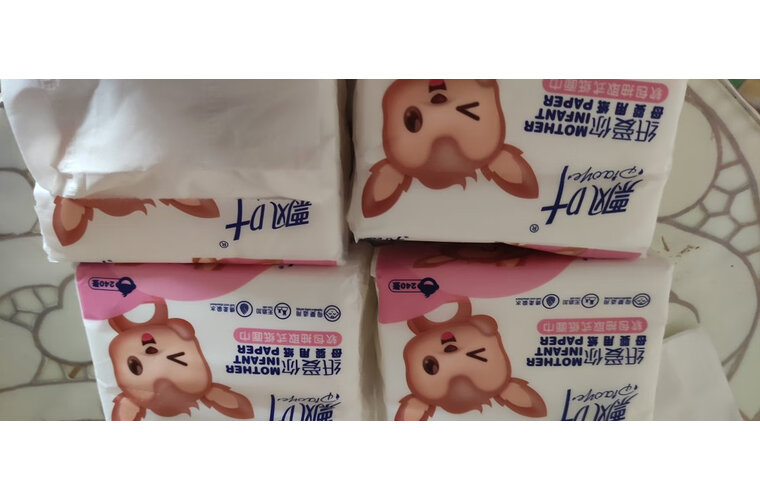 的好【母婴用纸】飘叶240张母婴用纸原木抽纸柔厚整提批发卫生纸巾