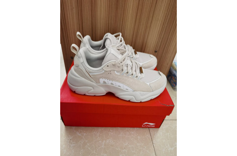 追月李宁华晨男鞋珍珠减震老爹云雾休闲鞋耐磨