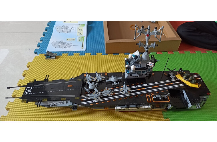 拼插巡洋舰拼装儿童玩具积木启蒙兼容enlighten礼物男孩