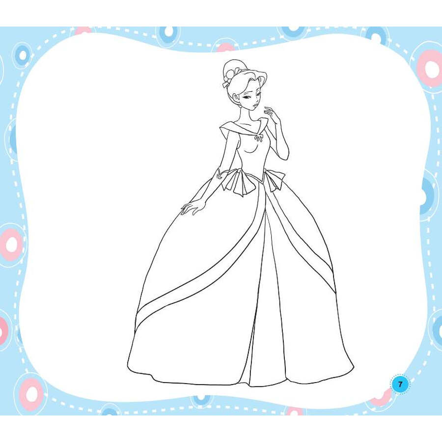 中国儿童基础阅读第一书.百变公主涂色大全