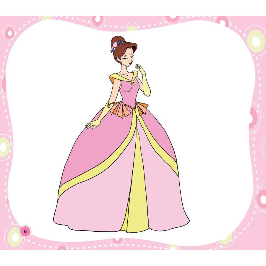 中国儿童基础阅读第一书.百变公主涂色大全