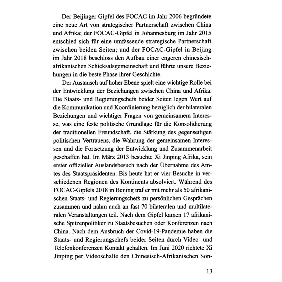 Sample pages of China und Afrika in der neuen Ara: Eine Partnerschaft auf Augenhohe (ISBN:9787119129617)