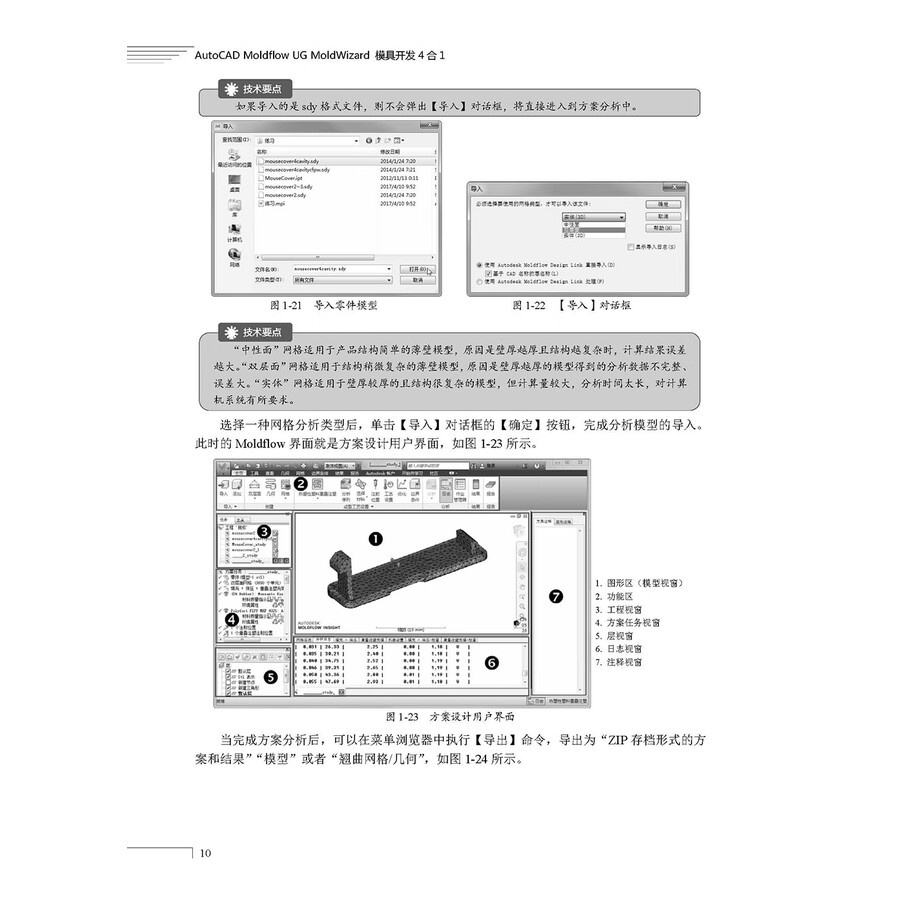 AutoCAD Moldflow UG MoldWizard 模具开发4合1