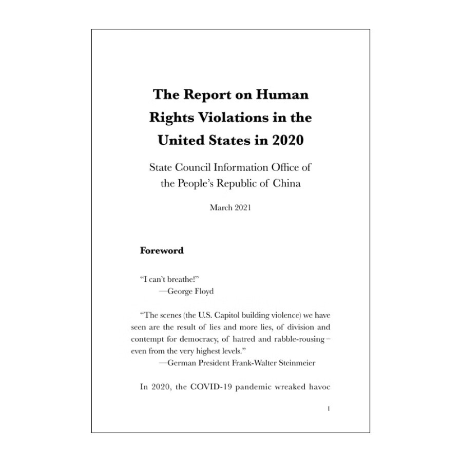 Sample pages of Human Rights Violations in the United States 2020 (ISBN:9787508546438)