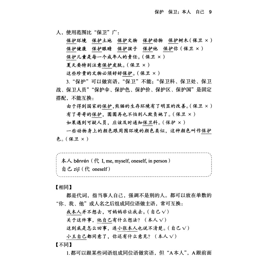 Sample pages of Chinese Synonyms Learning Manual (Advanced) (ISBN:9787100218726)