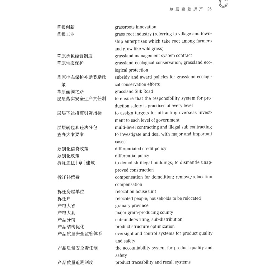 Sample pages of Chinese-English Dictionary of Chinese Politics, Economics, Law and Business (ISBN:9787100220811)