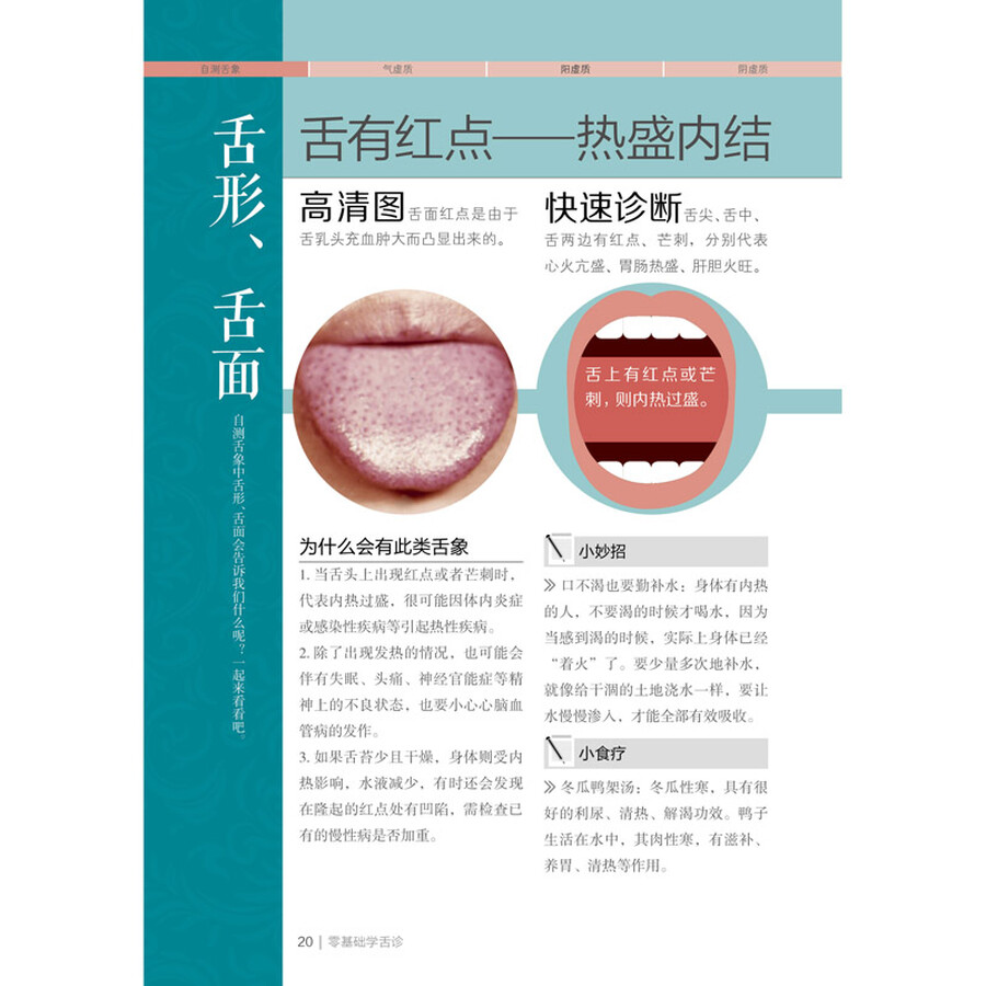 《正版 零基础学舌诊(汉竹)吴中朝看舌象技巧与方法中医读物家庭医生