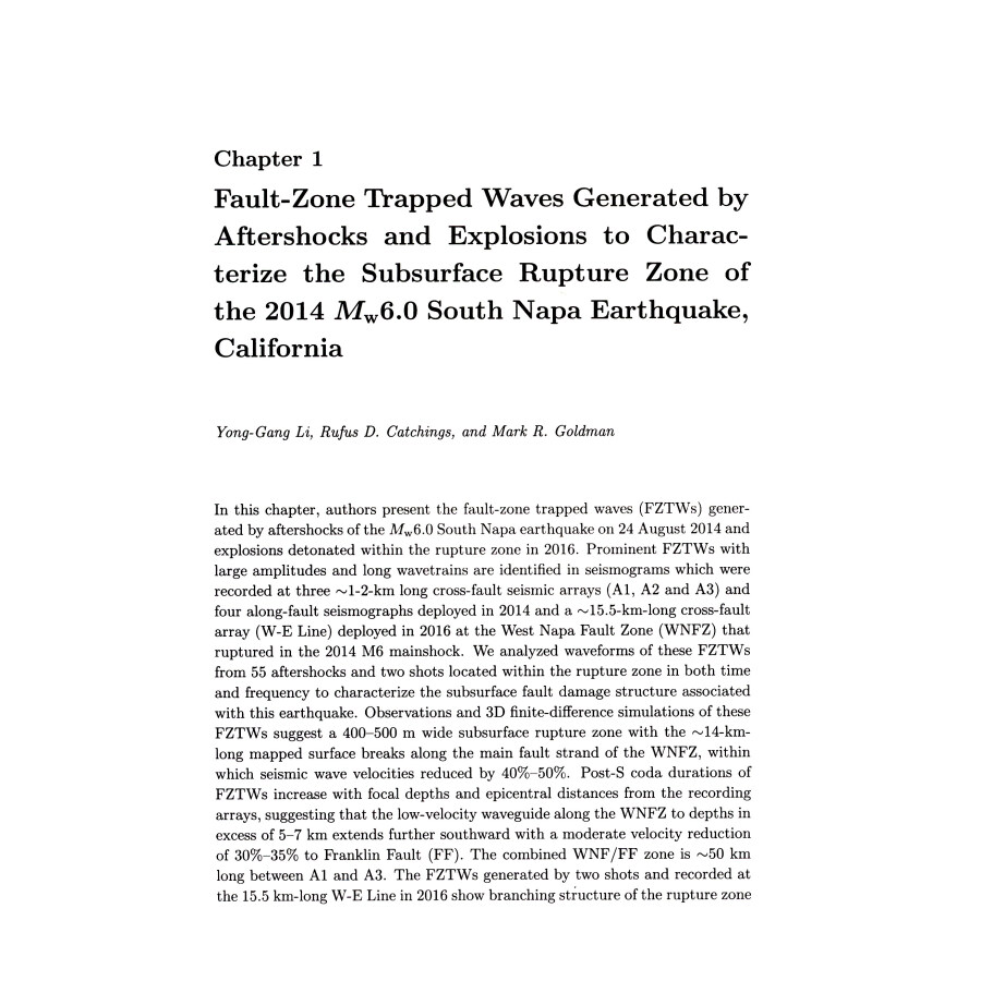 Sample pages of Fault-Zone Guided Wave, Ground Motion, Landslide and Earthquake Forecast (ISBN:9787040490848)