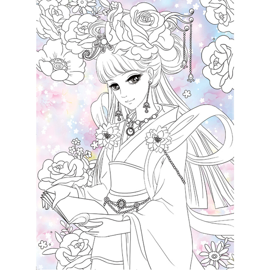 美少女涂色:古典美人