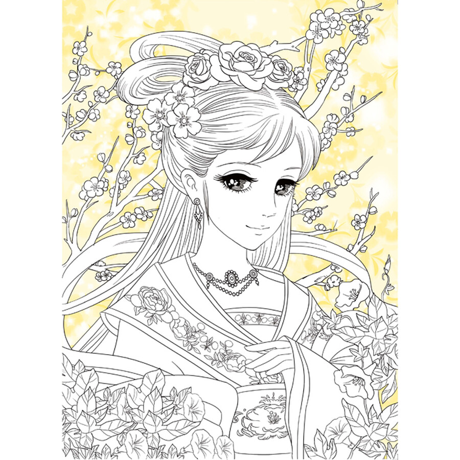 美少女涂色:古典美人