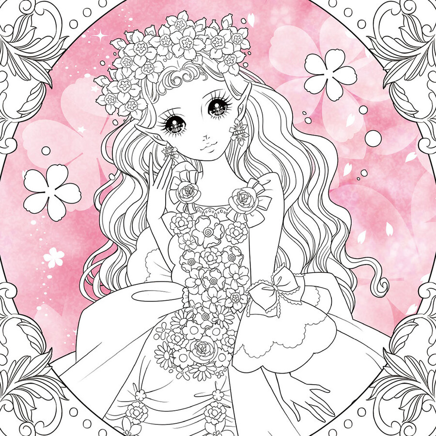 梦幻公主涂画本闪闪小精灵