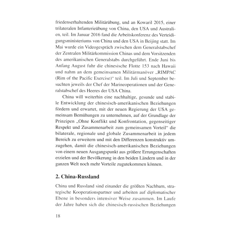 Sample pages of China und die Sicherheitszu-sammenarbeit im asiatisch-pazifischen Raum (ISBN:9787119105130)