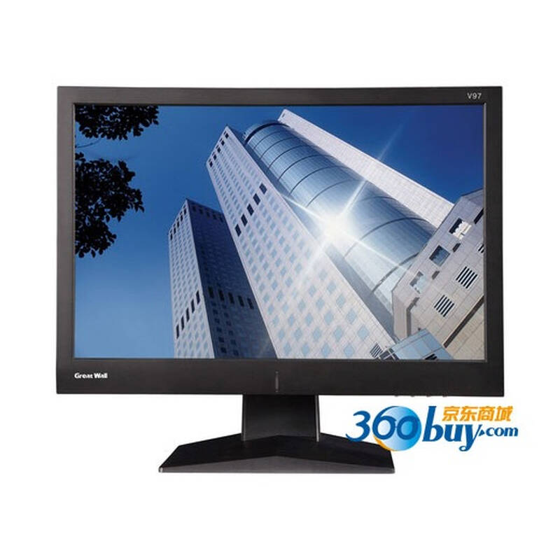 长城(greatwall)19寸宽屏液晶显示器 v97 (黑色) dvi 自营