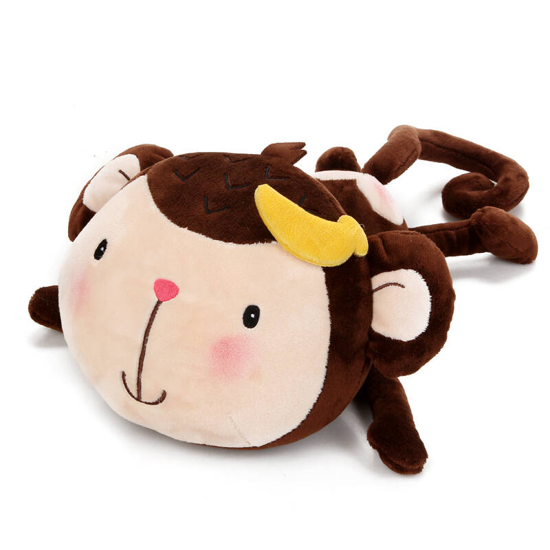 品牌长尾巴情侣猴子 kapo悠嘻猴毛绒玩具公仔 男款趴猴 40cm