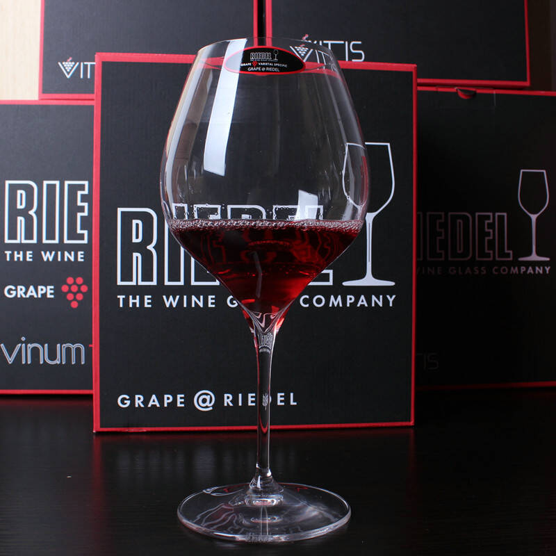奥地利进口riedel力多grape黑皮诺款水晶杯红酒杯葡萄酒杯2个套装
