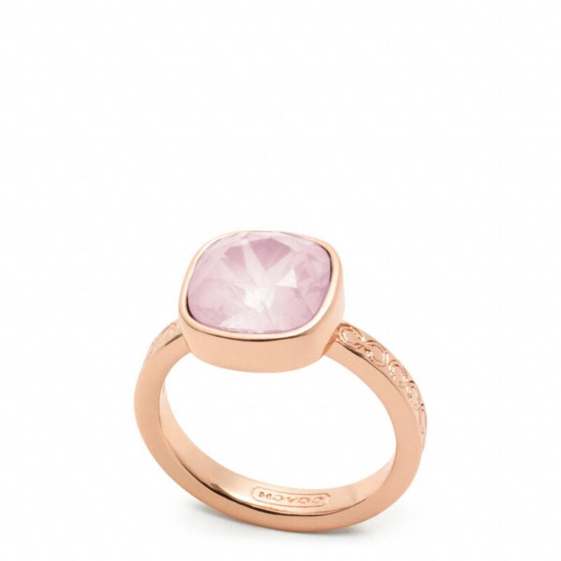 coach 蔻驰 女式戒指 rosegold/pink q00123161 7