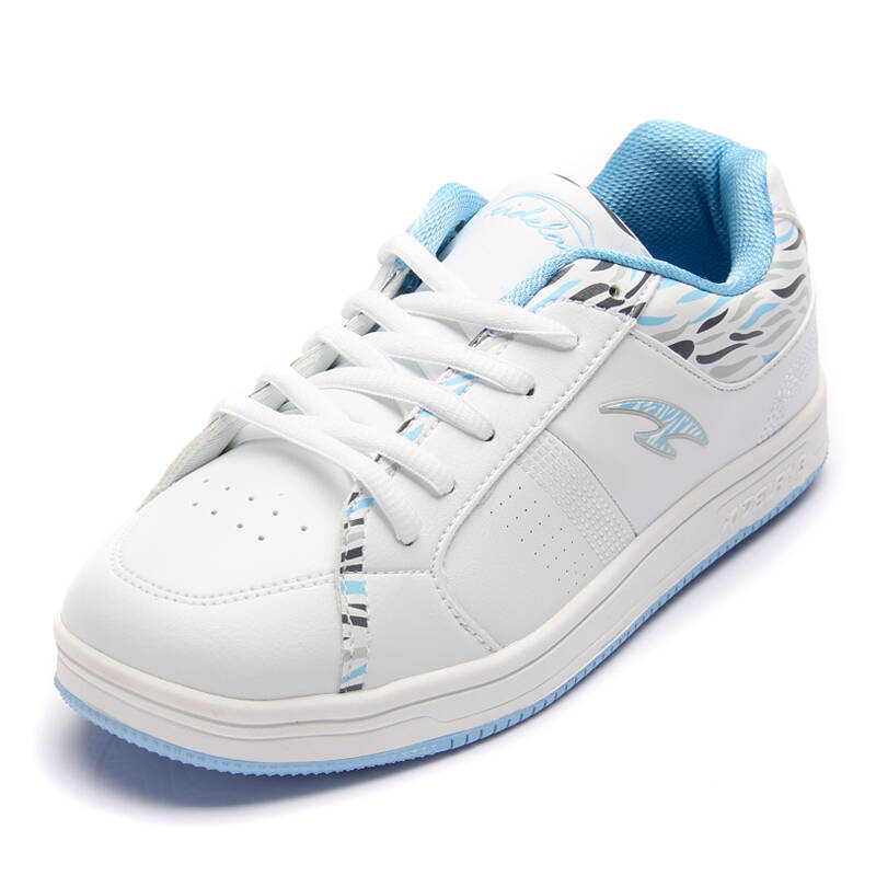 喜得狼 女士运动鞋秋冬鞋子休闲板鞋白色旅游滑板鞋女 9078 白灰月 36