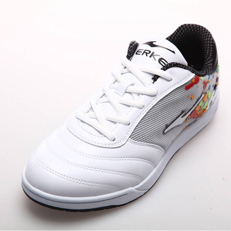 鸿星尔克男鞋erke生活休闲运动足球鞋 5012正白正黑 43