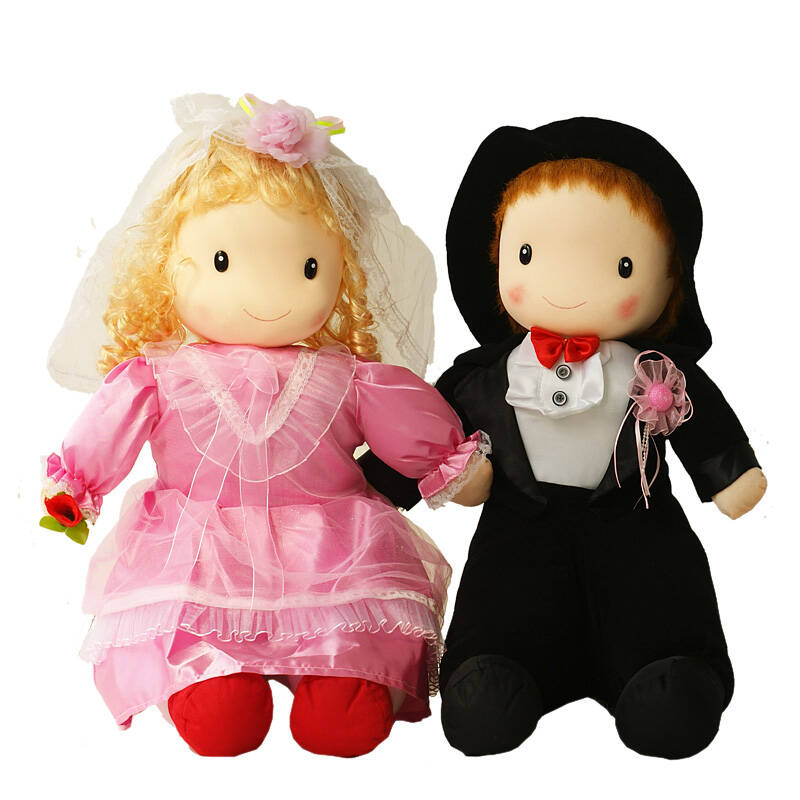 丽莎贝儿(lisabel) 结婚礼品 经典款金童玉女压床娃娃 童男童女一对