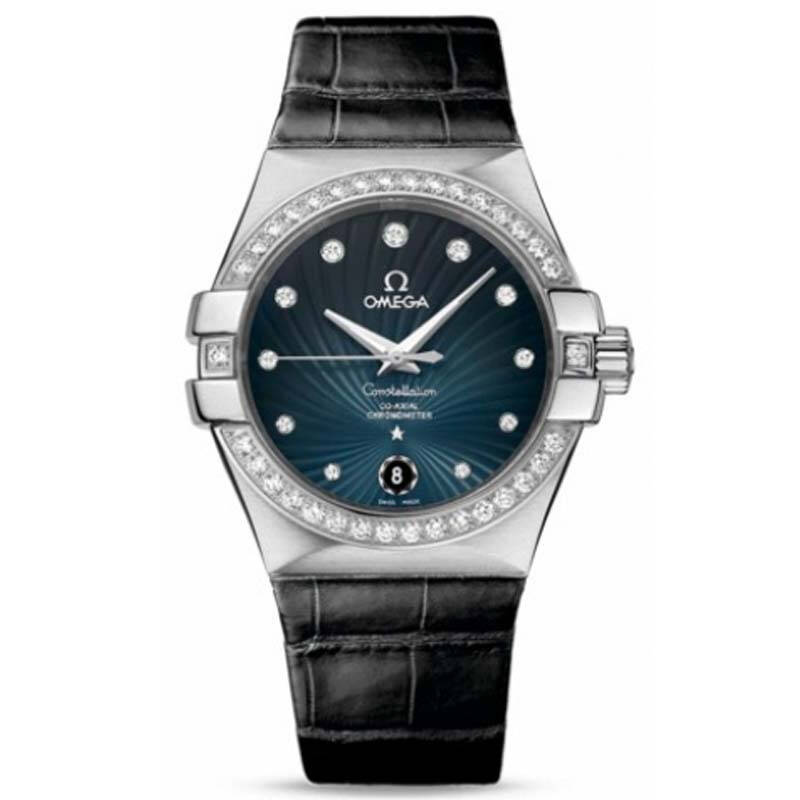 欧米茄 omega 星座系列石英表女士手表123.18.35.20.56.001