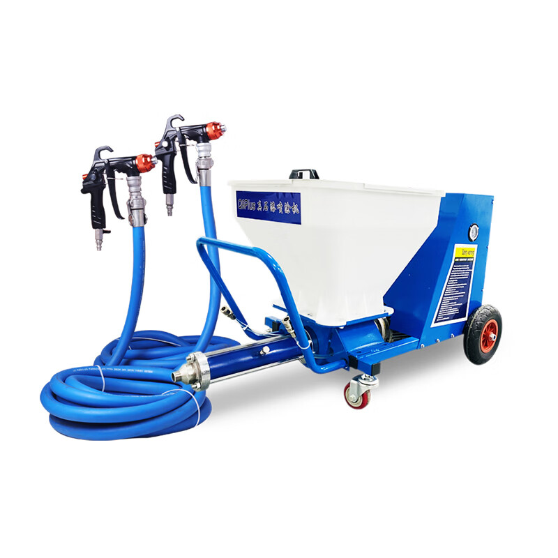 定制大功率真石漆喷涂机砂浆防火涂料喷漆机吊篮石膏腻子粉一体机 权