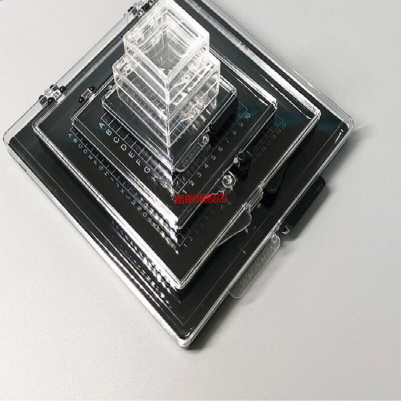 晶圆盒顺生电子芯片存放盒样品晶片盒自吸附胶盒元器件储存盒定制自吸