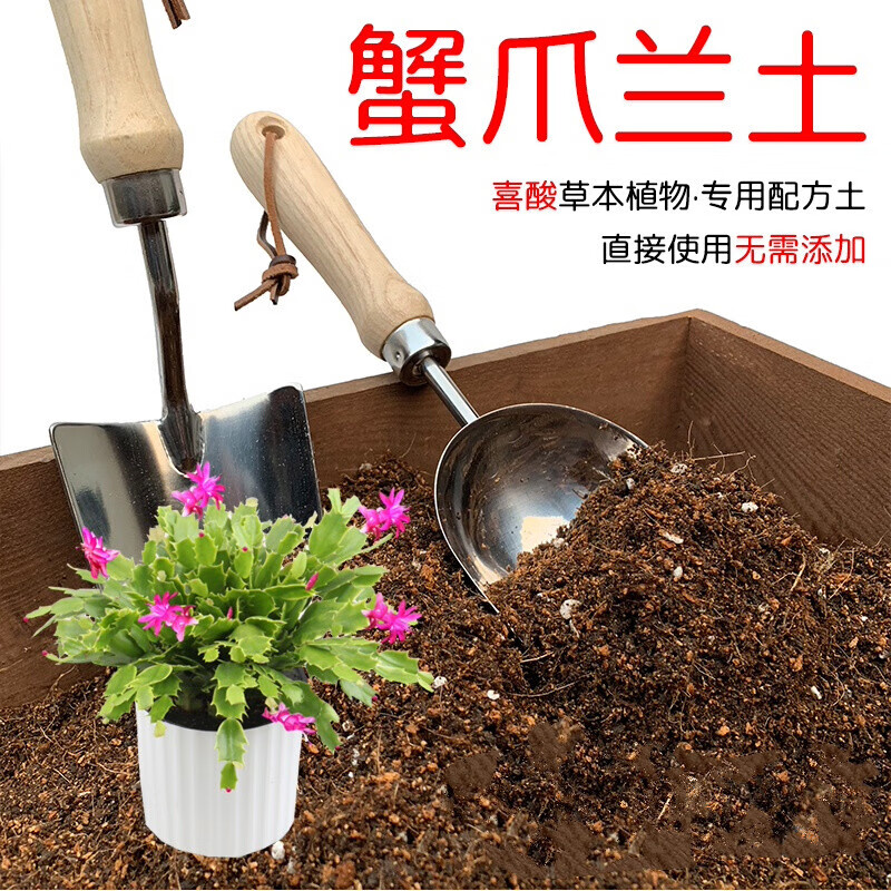 纳格兰蟹爪兰土蟹爪兰专用土酸性营养土家用椰糠泥炭土通用壤肥料