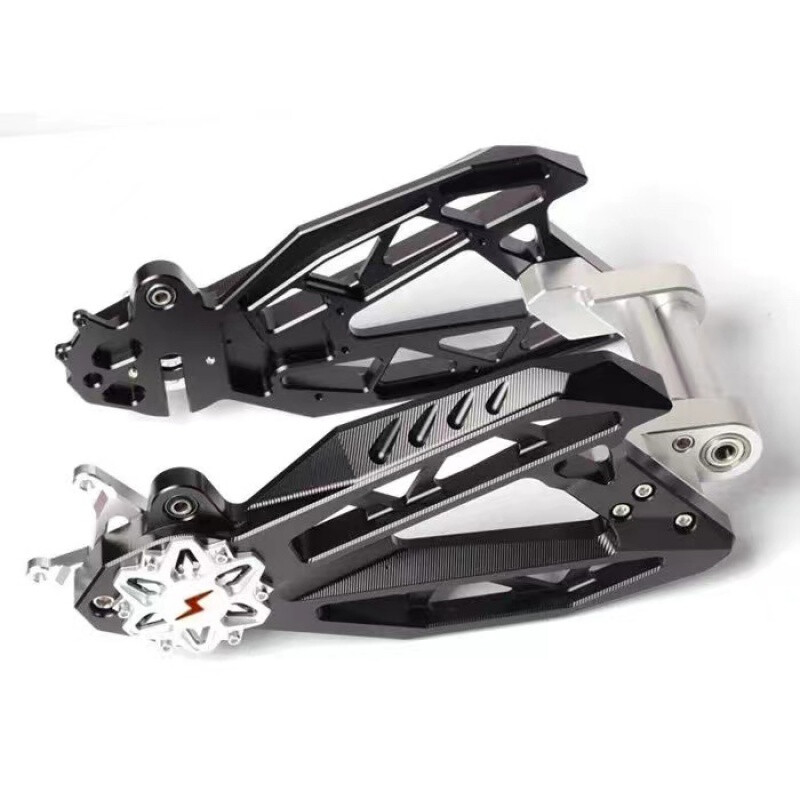 牛n1s电动车改装实心莲花龙骨排骨海神平叉 cnc铝合金后平叉 小牛莲花