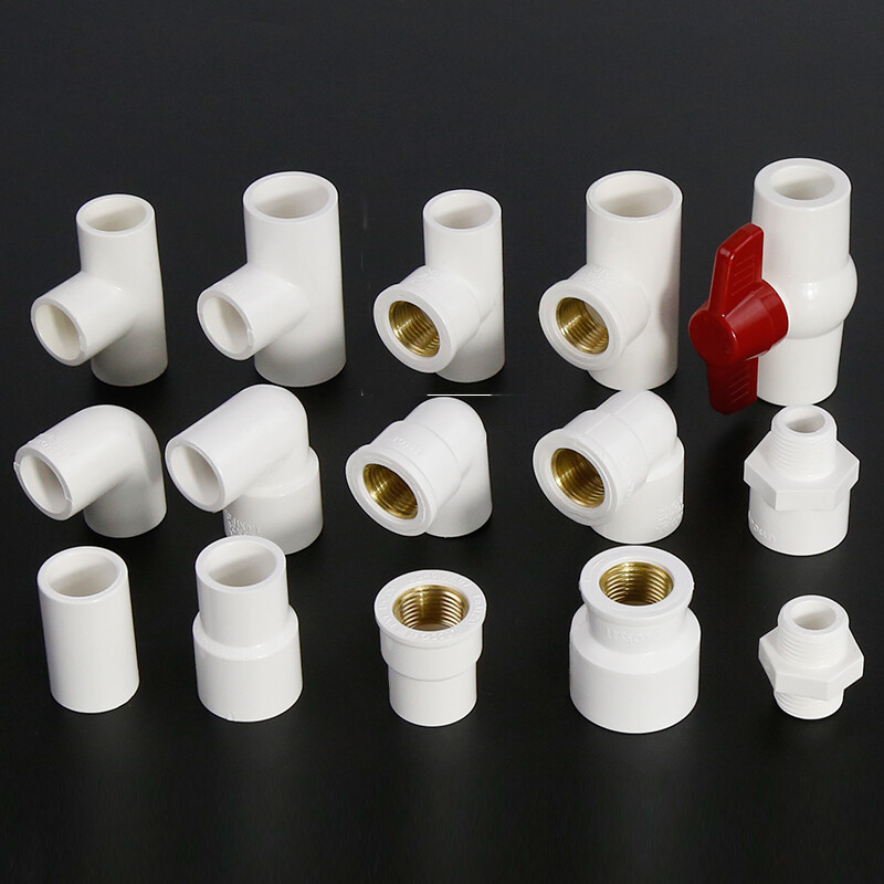 定制适用联pvc给水管接头配件变径4分转6分1寸弯头三通直通内丝管接头