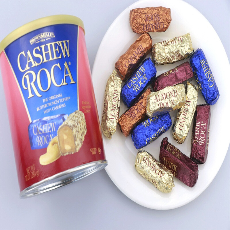 美国进口roca乐家杏仁扁桃仁巧克力夹心糖果喜糖太妃糖零食腰果夹心