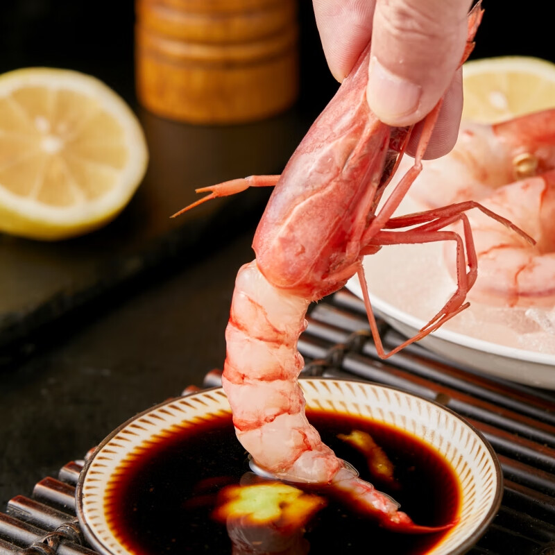 欧因西班牙红魔虾帕拉莫斯红虾鲜活刺身级低温绯红虾日料海虾海鲜水产