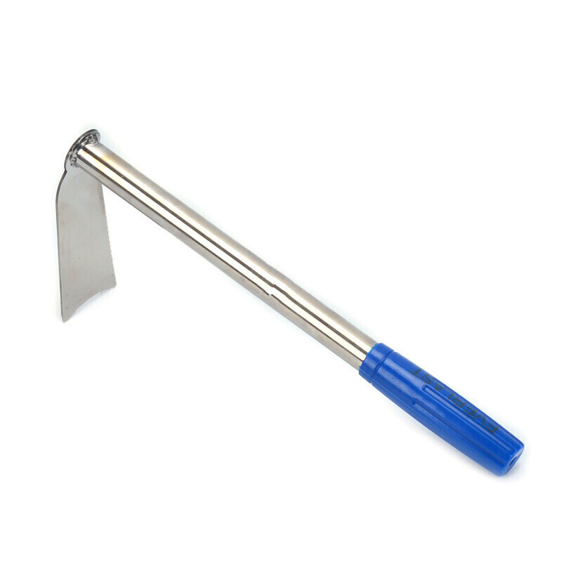 森岳家用种菜工具农具全钢小锄头户外园艺迷你挖土种花锄头不锈钢小