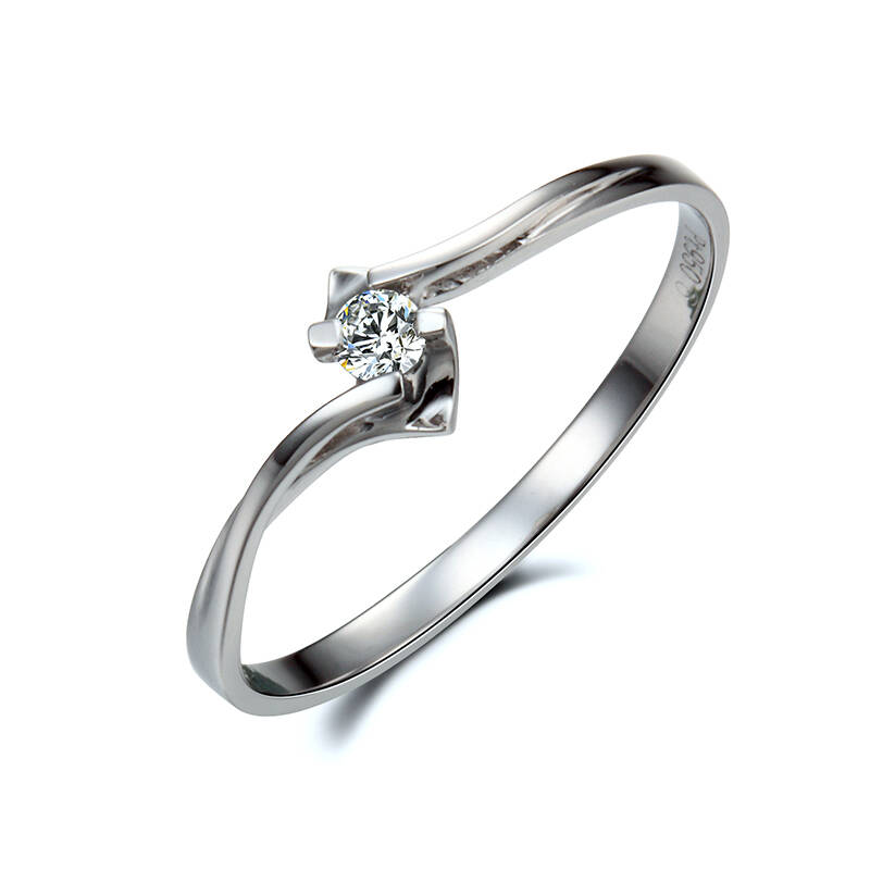 gzuan古钻pt950钻石戒指 14号