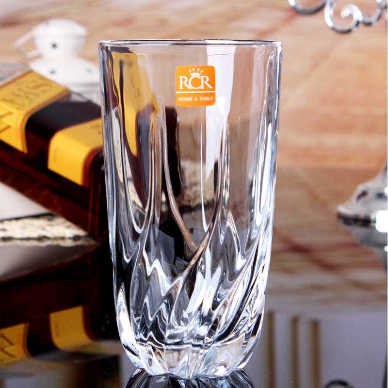 意大利rcr进口无铅水晶杯啤酒杯饮料杯直身杯牛奶杯茶杯早餐杯 470ml