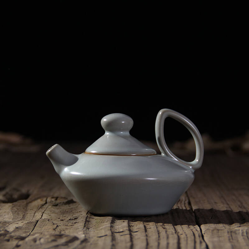 正品台湾冠杰汝窑茶器汝瓷开片茶壶单壶礼盒韵之味壶