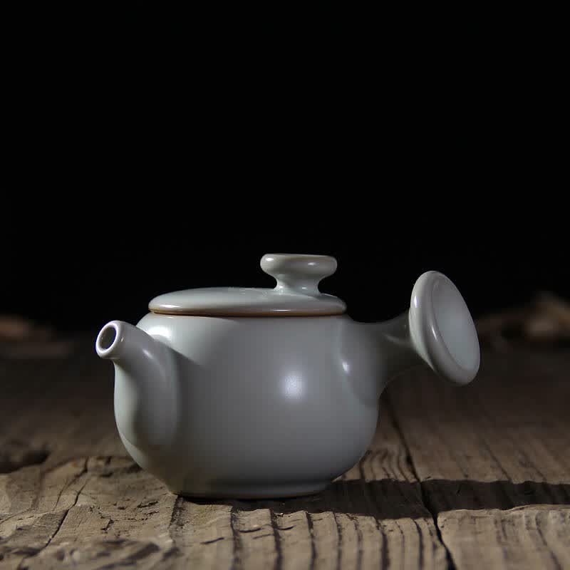 正品台湾冠杰汝窑茶器汝瓷开片茶壶单壶礼盒惬意壶