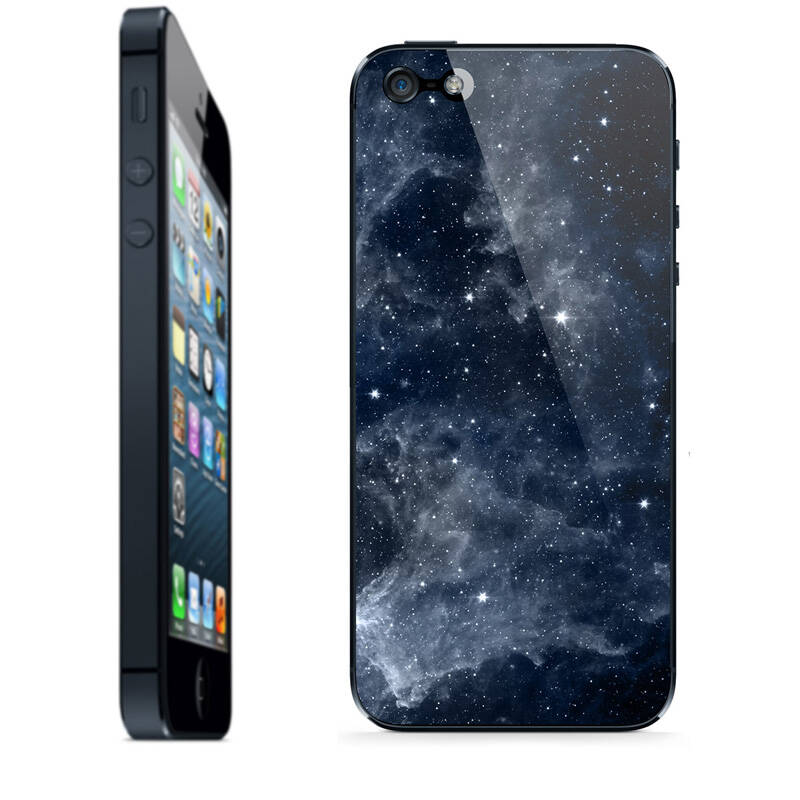 skinat 星空系列手机彩贴膜 适用于苹果iphone5/5s 黑色宇宙