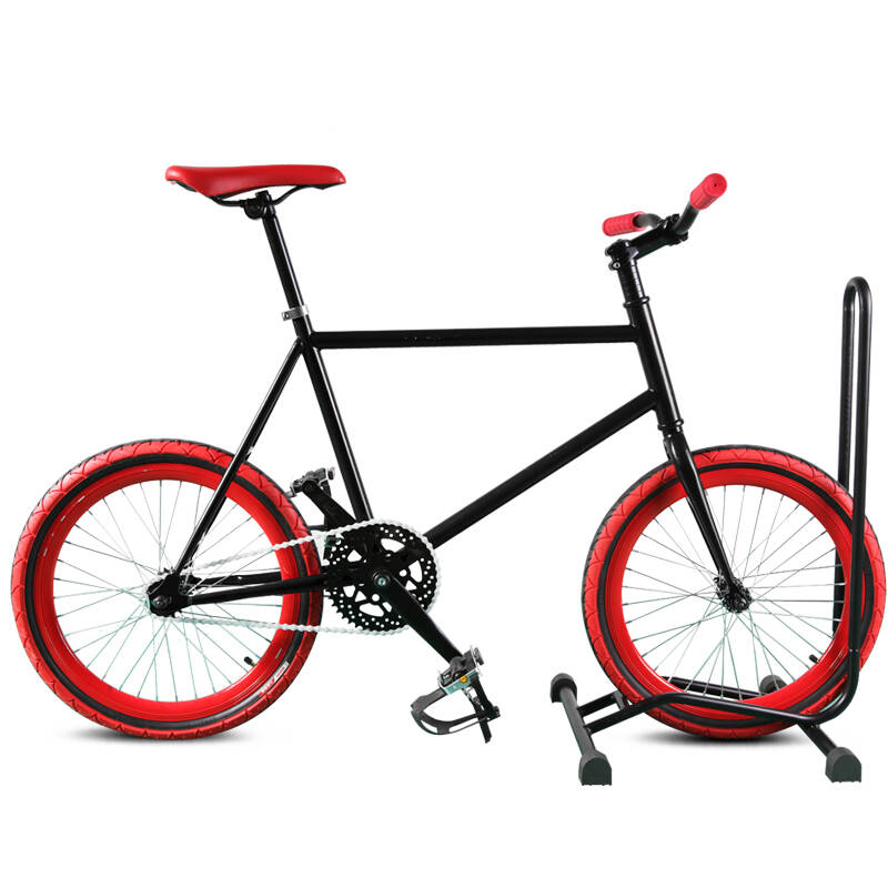bmx洛克菲勒自行车 bmx4小轮死飞 20寸 倒骑活飞 经典配色 经典黑红款