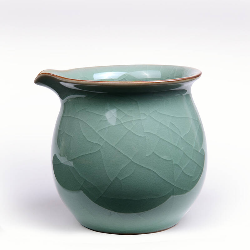 祥福 龙泉青瓷公道杯分茶杯 龙泉青瓷茶海茶具 高档茶具送礼专用 芯逸