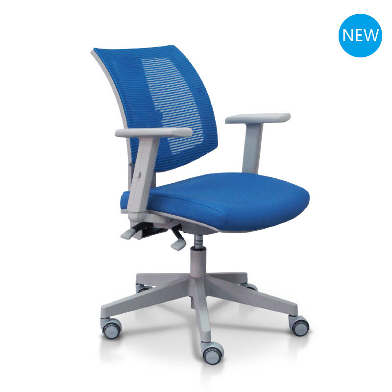 亚梭新款cna儿童学习椅 学生椅书桌椅 可升降台湾进口儿童电脑椅 蓝色