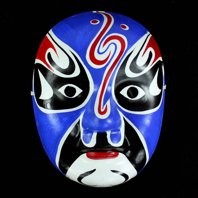 仕彩 手绘面具 纸浆面具 中式面具 变脸专用道具 京剧脸谱面具 33号