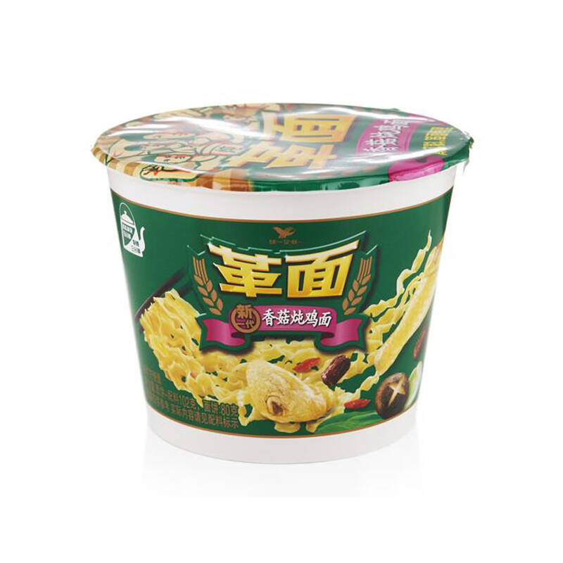 统一革面香菇炖鸡面102g/桶