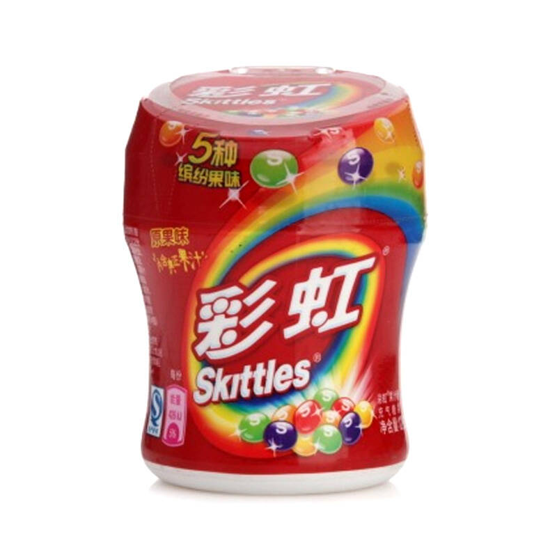 彩虹糖果汁糖原味120g瓶