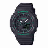 卡西欧(Casio) G-SHOCK 八角防水运动表 JD物流日本空运直邮 一般10日内送达 黑色/绿色