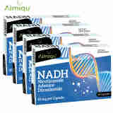 美国原装进口AIMIQU品牌 NADH线粒体素60粒 NAD+补充剂 4瓶NADH线立体素胶囊
