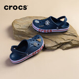 crocs卡骆驰洞洞鞋贝雅卡骆班轻便耐磨一脚蹬休闲鞋|205089 深蓝/辣椒红-4CC 41 /42(260mm)