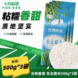 十月稻田 东北糯米 500g*3袋 包粽子 酿酒 江米