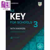 A2 Key for Schools 3 Students Book with Answers 剑桥新版2025版KET考试校园版真题4套 含答案和音频 英文原版