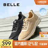 百丽休闲鞋男新款厚底运动健步鞋子A1447BM4 黑色A1634 44 (270mm)