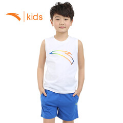 安踏童鞋男童板鞋2017春季新款白色儿童运动